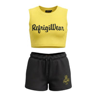 Completo T-shirt Cropped e Pantaloncino Bambina-ragazza Refrigiwear