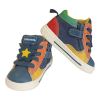 Scarpe Falcotto Shin Zip. Azzure-orange-red - Neonato