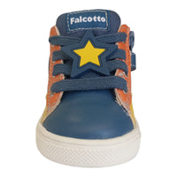 Scarpe Falcotto Shin Zip. Azzure-orange-red - Neonato