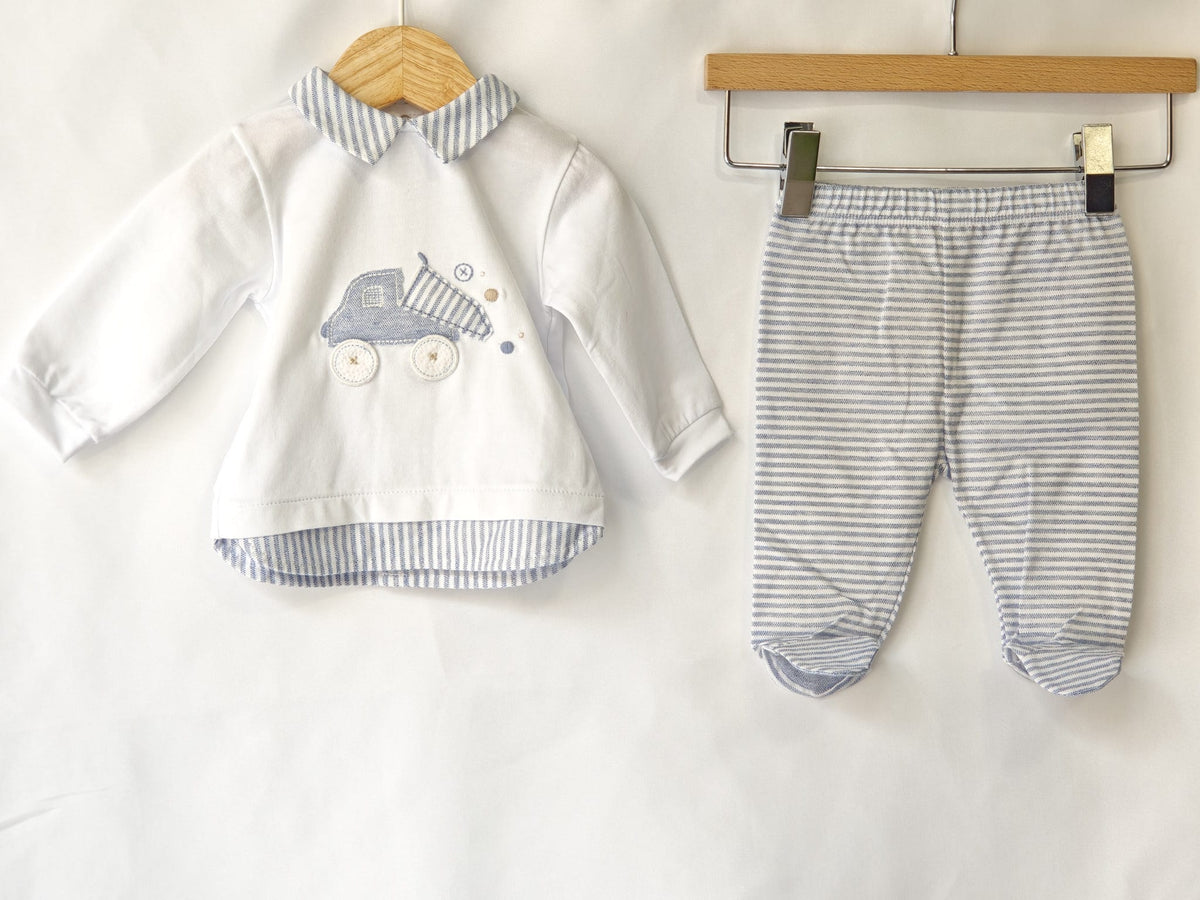 Completo Clinica 2 Pezzi Cotone Lalalu' - Neonato