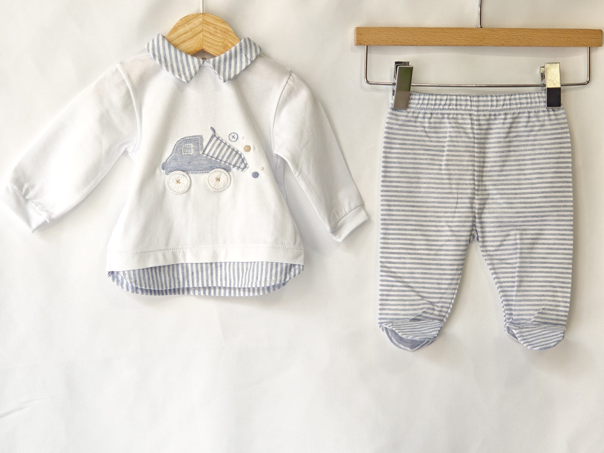 Completo Clinica 2 Pezzi Cotone Lalalu' - Neonato