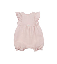 Pagliaccetto Lino Neonata Rosa Lalalu'