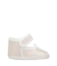 Scarpine Neonata Beigee Bianche Leggera Lalalu'