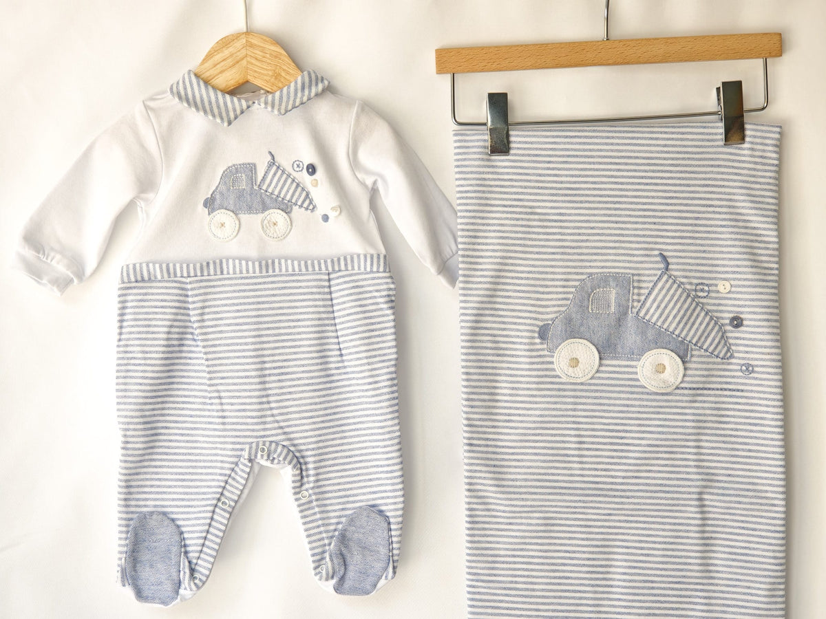 Tutina Jersey Effetto 2 Pz Lalalu' - Neonato