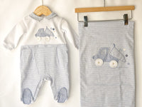 Tutina Jersey Effetto 2 Pz Lalalu' - Neonato
