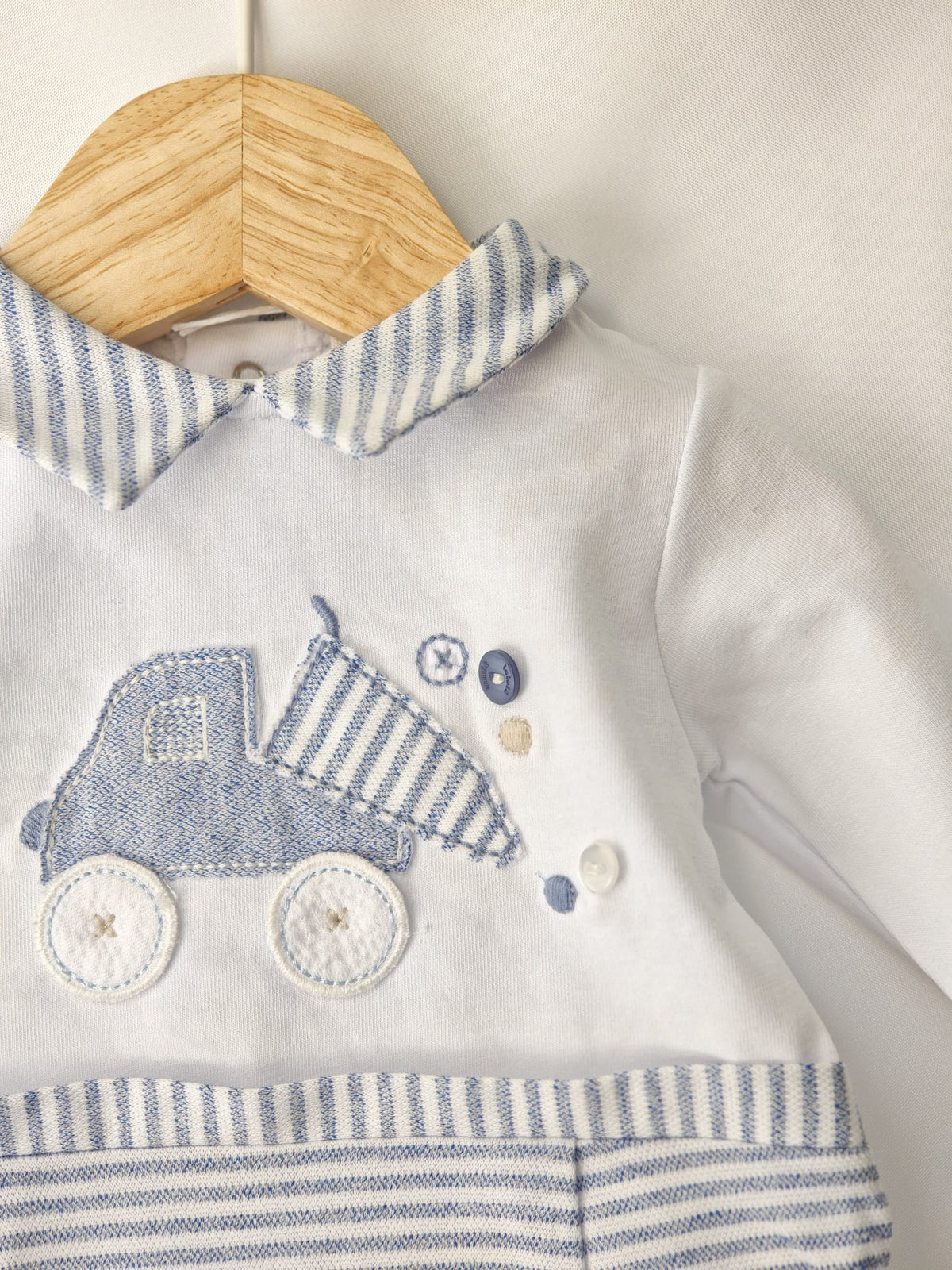 Tutina Jersey Effetto 2 Pz Lalalu' - Neonato