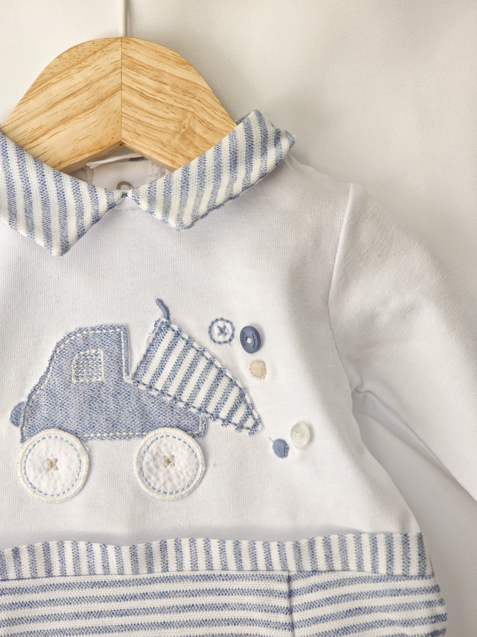 Tutina Jersey Effetto 2 Pz Lalalu' - Neonato