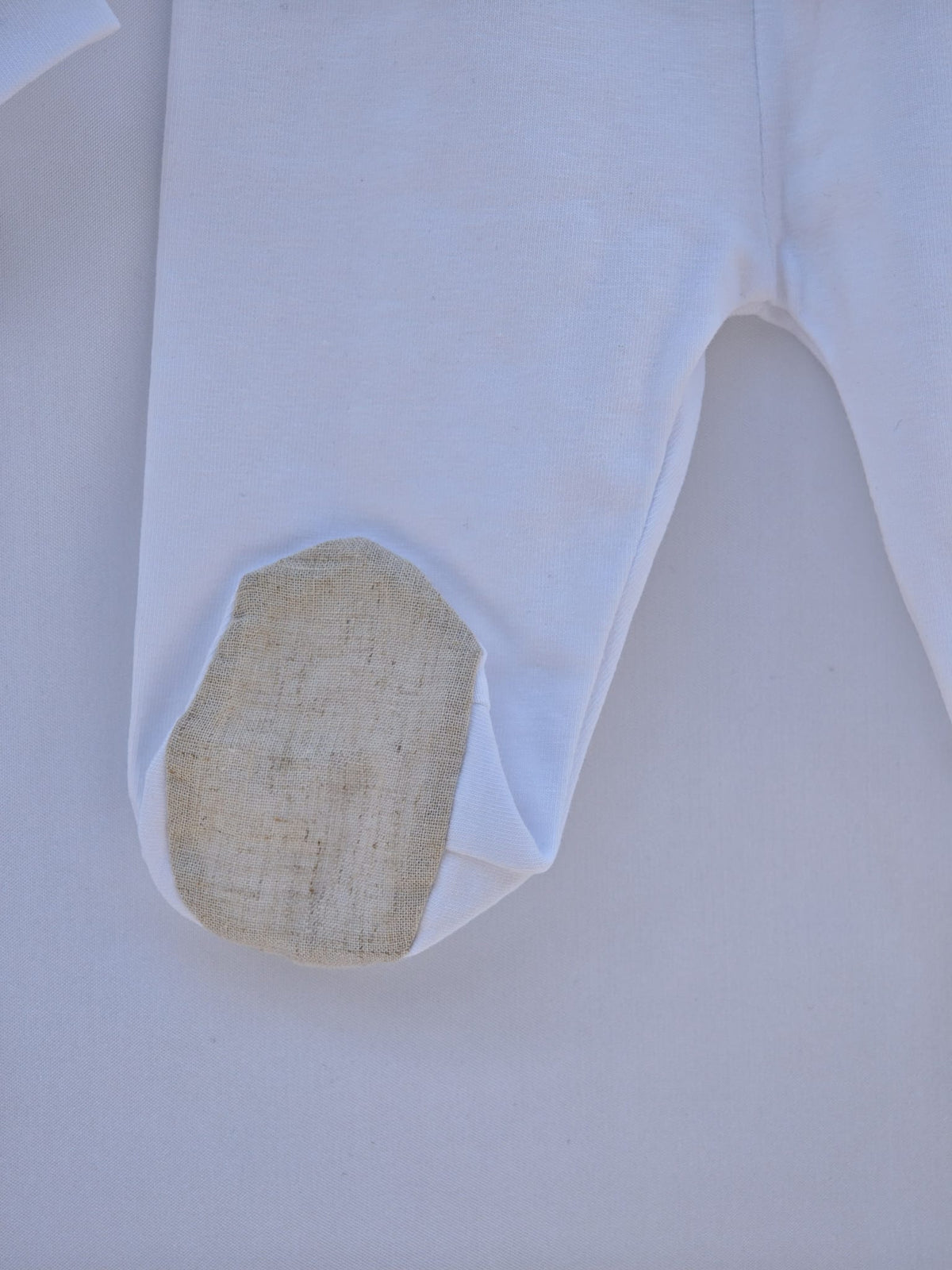 Completo clinica jersey COTONE BIANCO E BEIGE - Neonati
