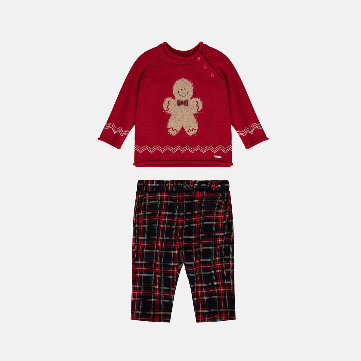Maglioncino con Pantalone Tartan Lalalu Natale Lalalu' - Neonato