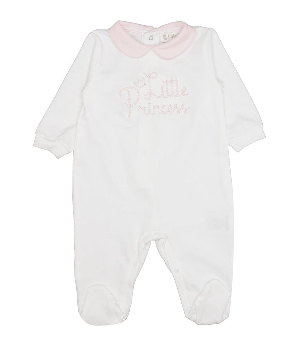 Tutina Jersey Neonata Lalalu' con Scritta Little Princess