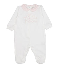 Tutina Jersey Neonata Lalalu' con Scritta Little Princess