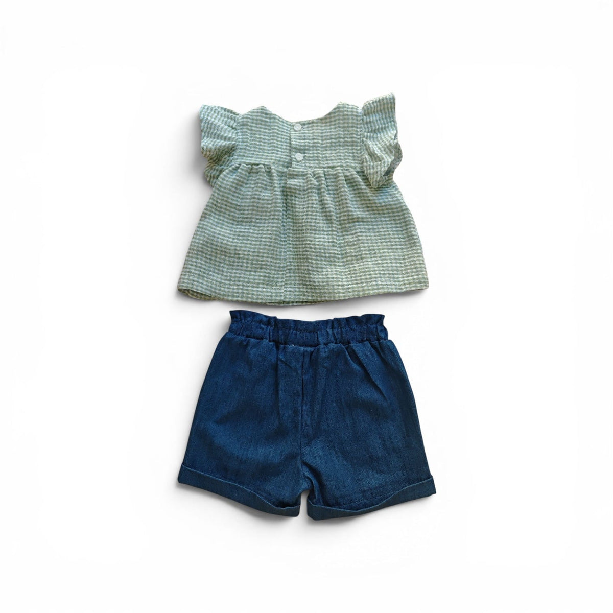 Completo Composto da Pantaloncino + Camicetta Neonata Lalalu'