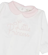 Tutina Jersey Neonato Lalalu' con Scritta Little Prince