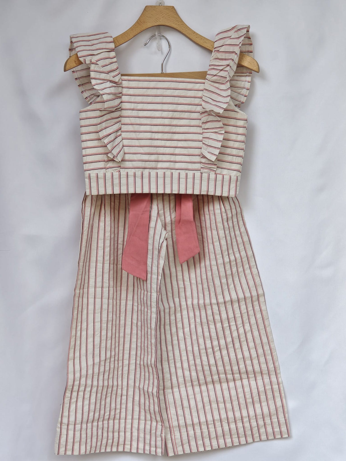 Completo in Cotone Rigato Bimba Lalalu'