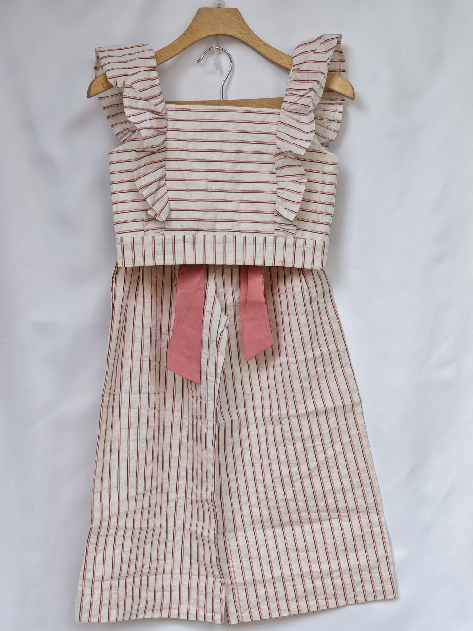 Completo in Cotone Rigato Bimba Lalalu'