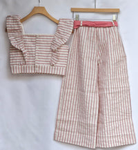 Completo in Cotone Rigato Bimba Lalalu'