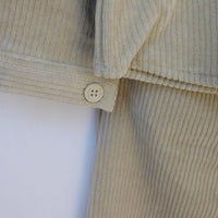 Completo in Velluto Giacca e Pantalone Neonato Crema Lalalù
