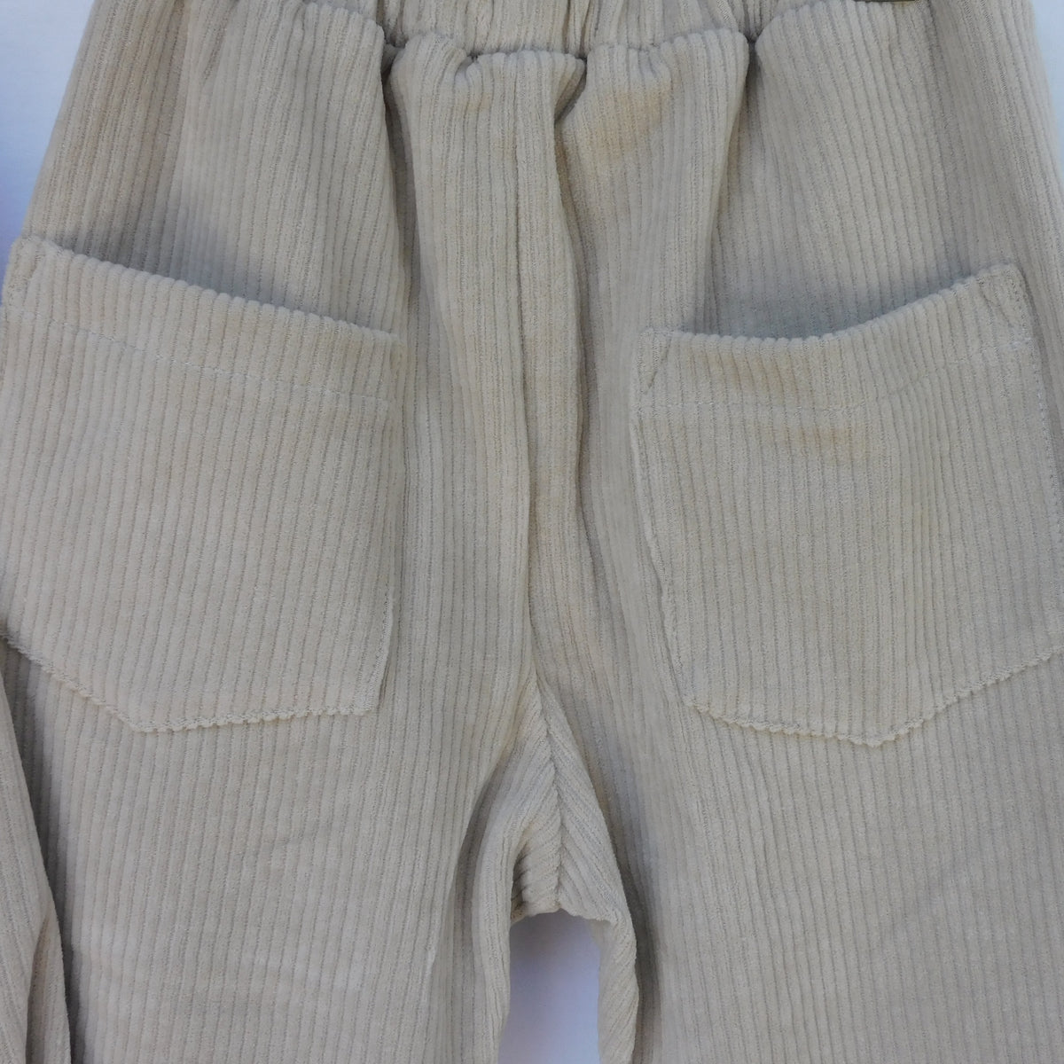 Completo in Velluto Giacca e Pantalone Neonato Crema Lalalù