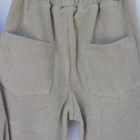 Completo in Velluto Giacca e Pantalone Neonato Crema Lalalù
