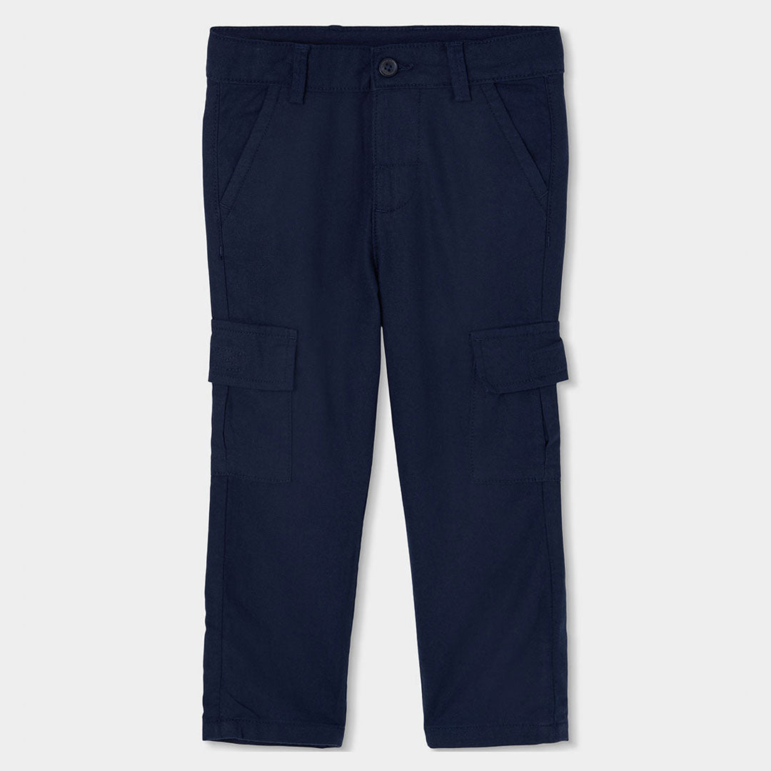 Pantaloni Lino per Ragazzo con Tasche Laterali