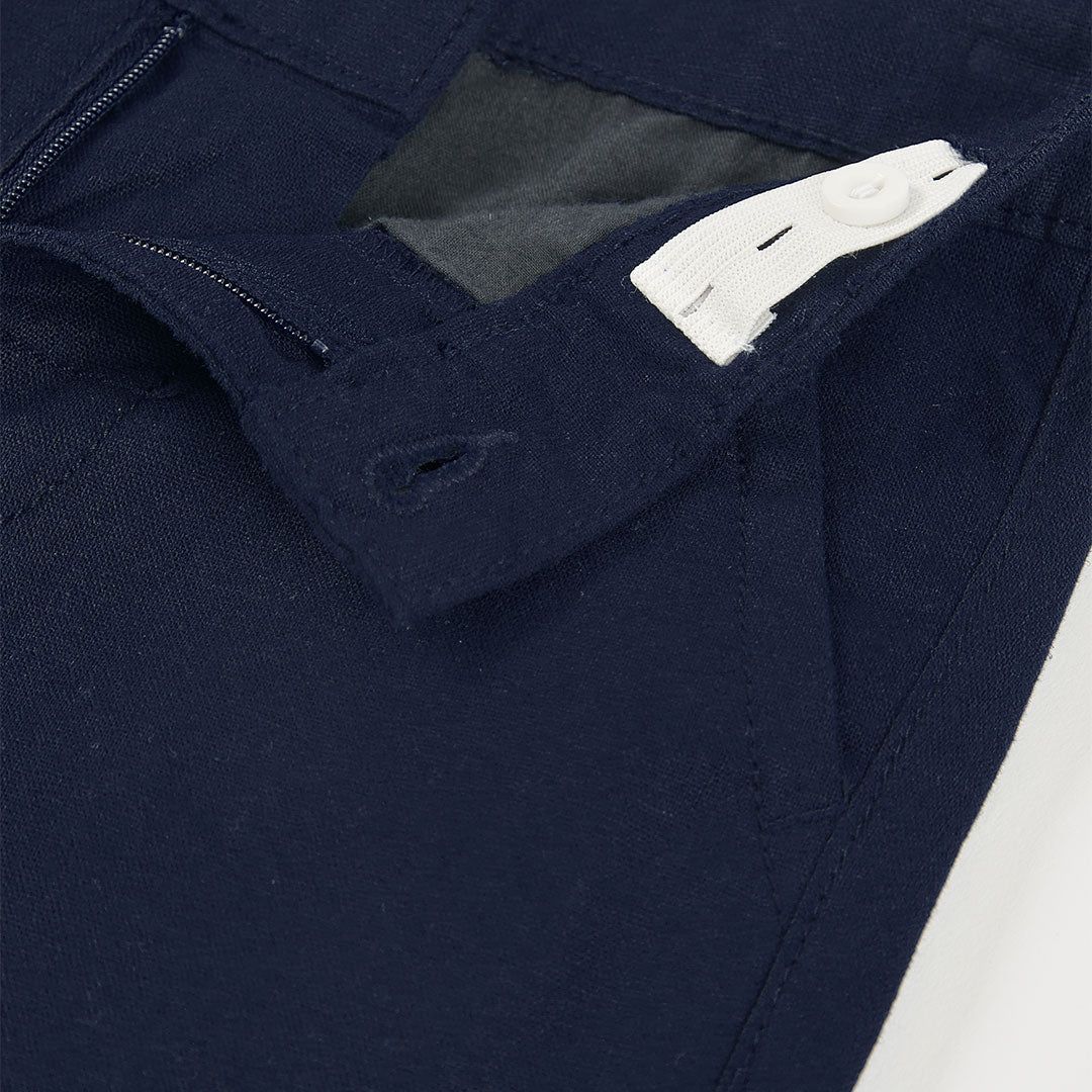 Pantaloni Lino per Ragazzo con Tasche Laterali