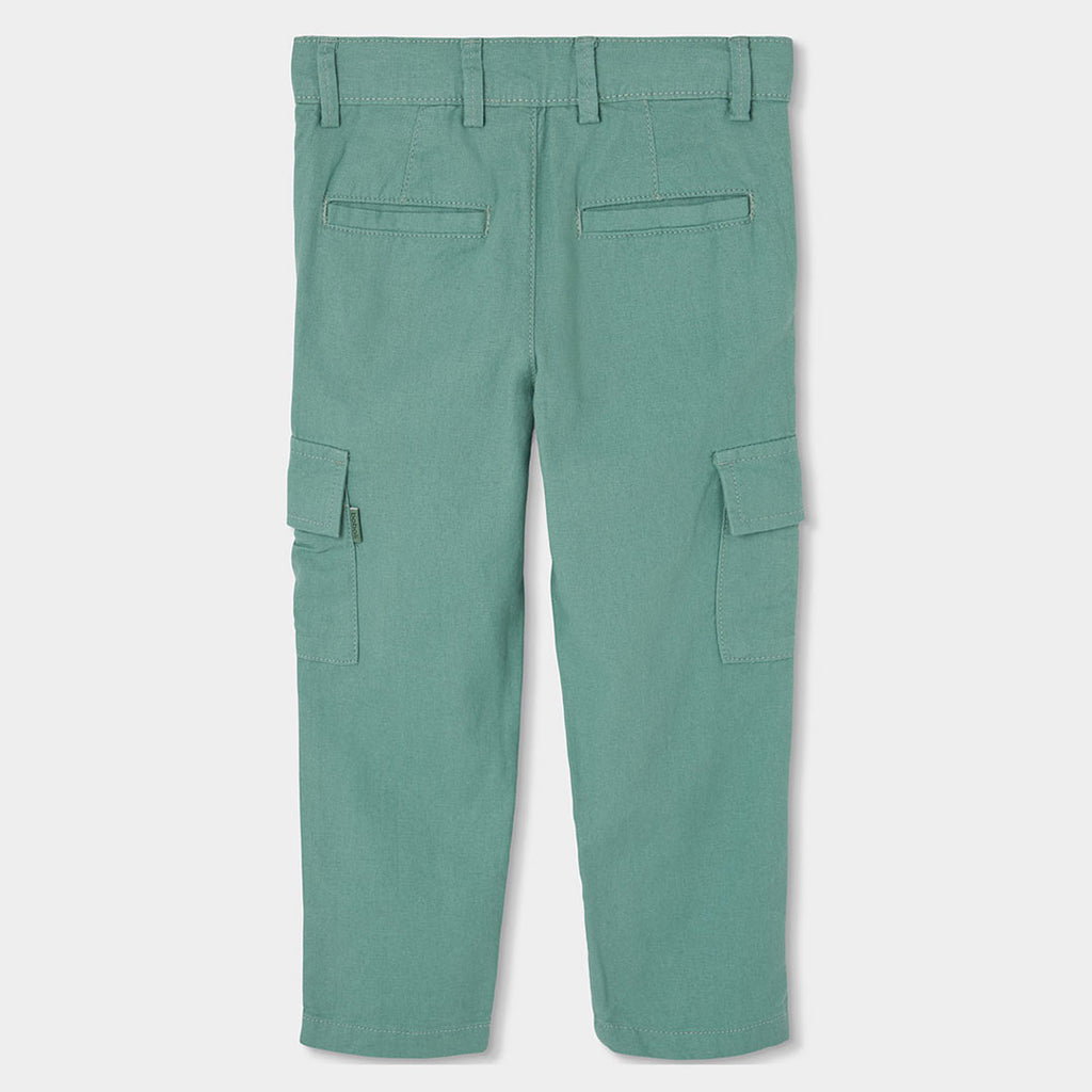 Pantaloni Lino per Ragazzo con Tasche Laterali