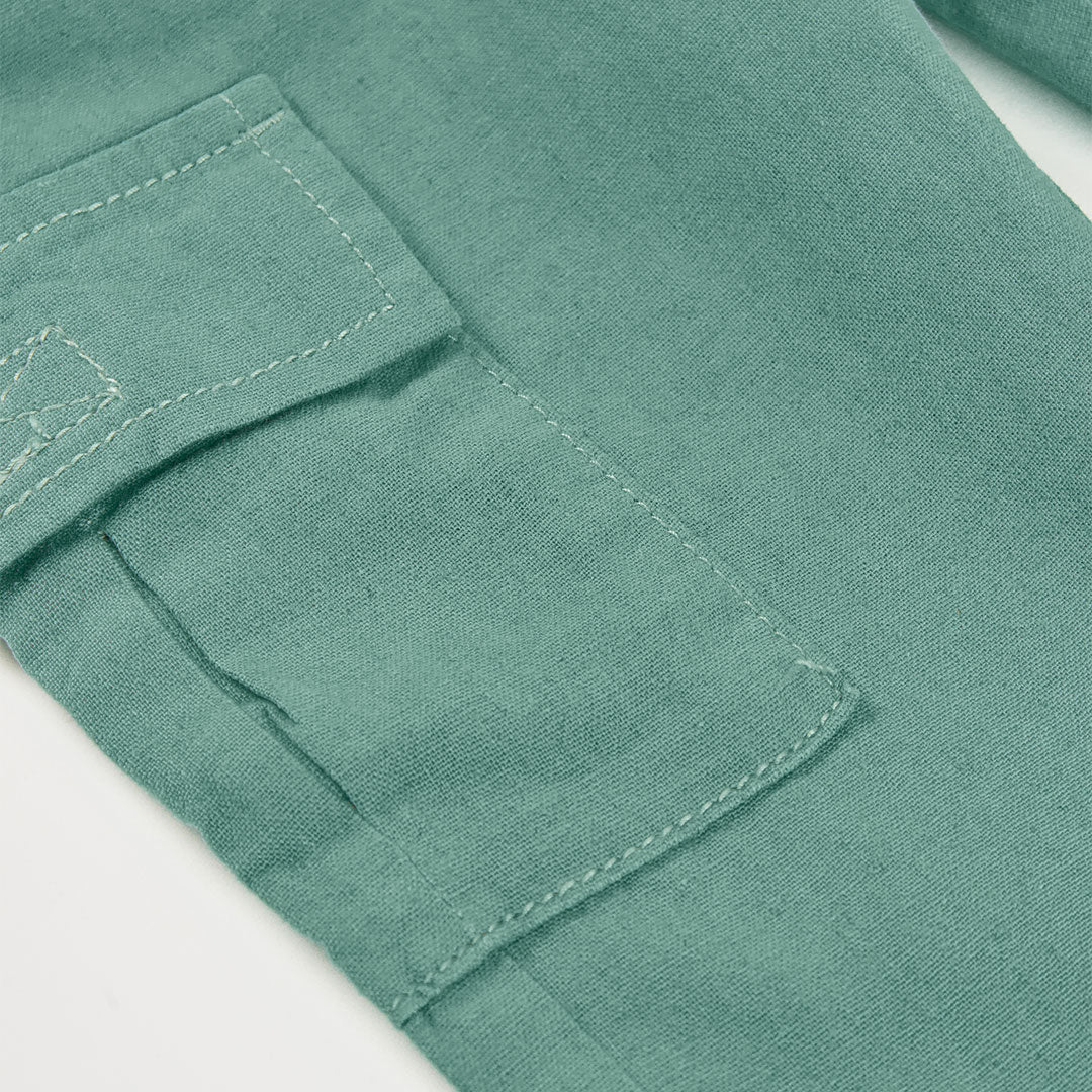 Pantaloni Lino per Ragazzo con Tasche Laterali