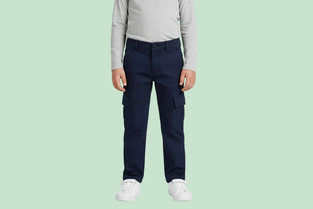 PANTALONI LINO PER RAGAZZO CON TASCHE LATERALI -BCI