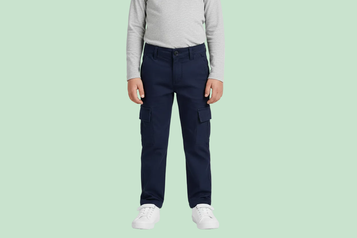 PANTALONI LINO PER RAGAZZO CON TASCHE LATERALI -BCI