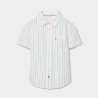Camicia Lino a Righe per Ragazzo Boboli