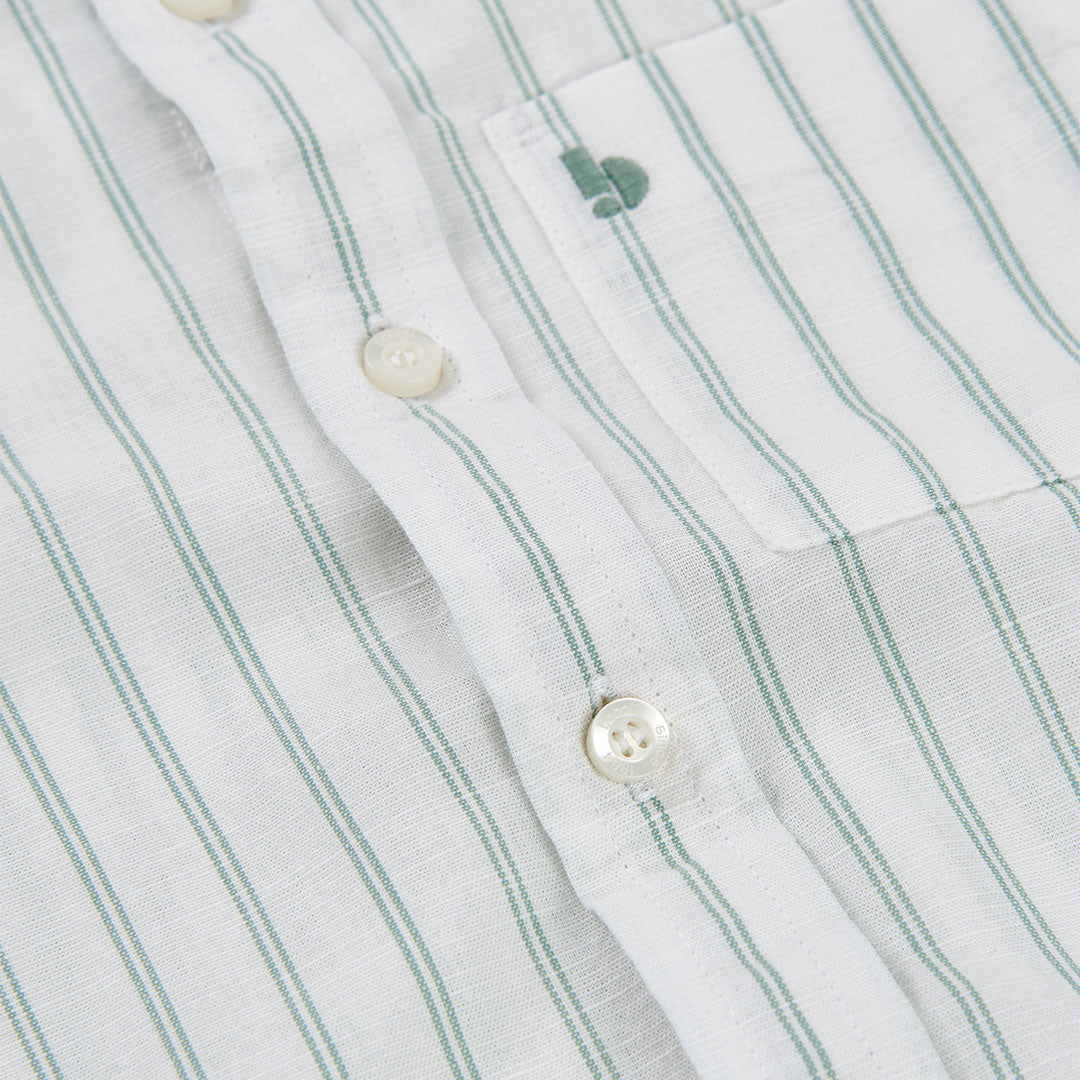 Camicia Lino a Righe per Ragazzo Boboli