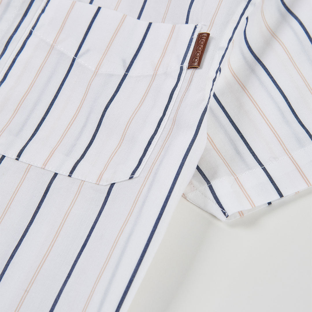 Camicia Popelin a Righe per Ragazzo Boboli