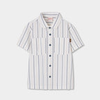 CAMICIA POPELIN A RIGHE PER RAGAZZO -BCI