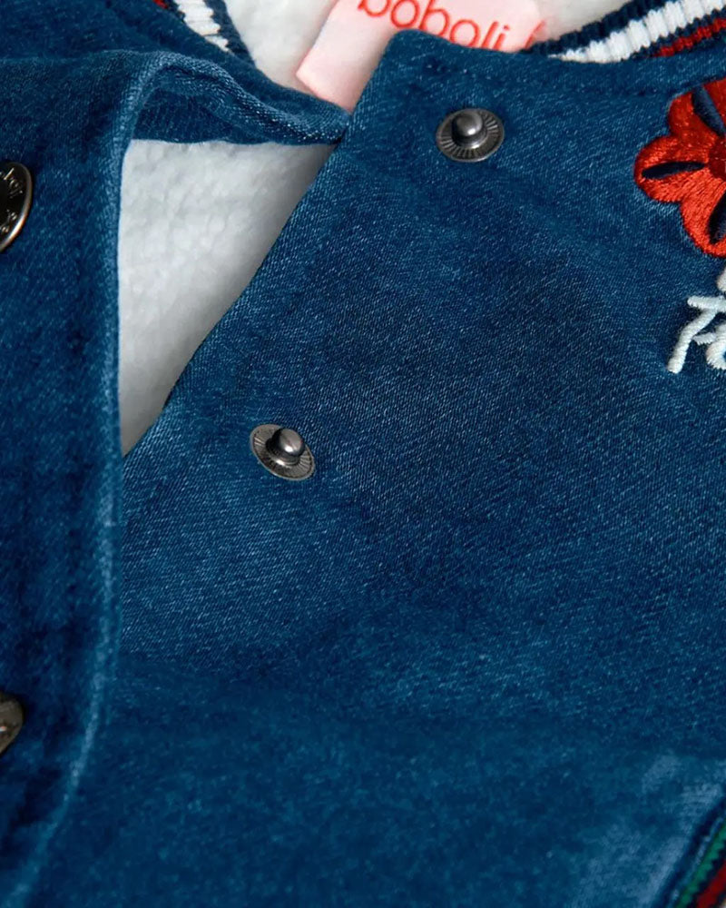 Giacca Denim con Pelliccia All'interno per Bambina-boboli