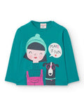 Maglietta jersey basic per bimba