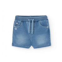 Short in Felpa Denim per Bimbo Boboli