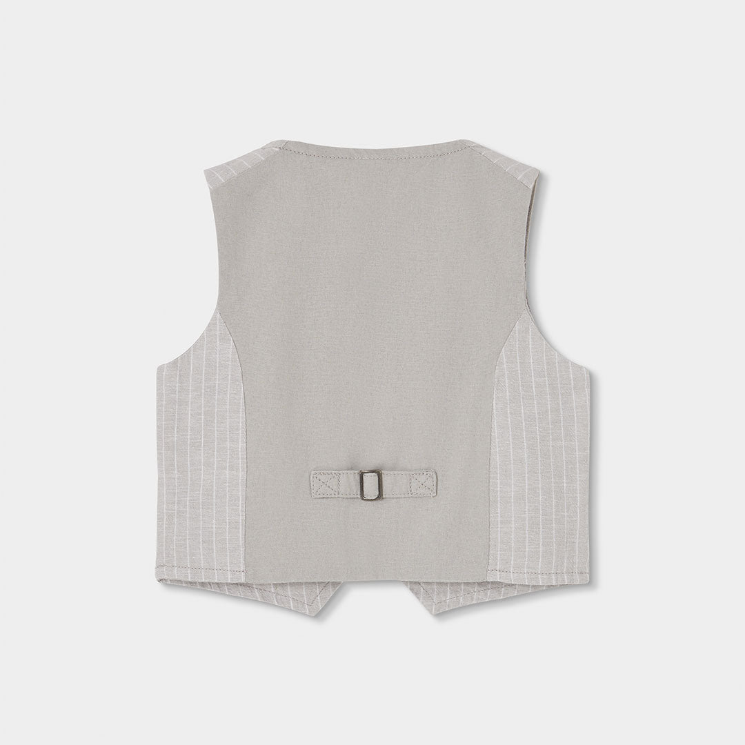 Gilet Lino a Righe per Ragazzo Boboli