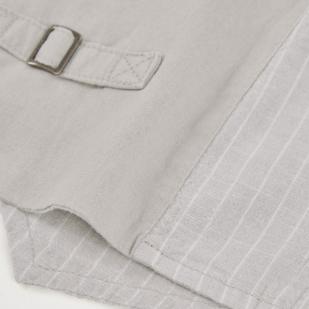 Gilet Lino a Righe per Ragazzo Boboli