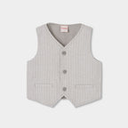 GILET LINO A RIGHE PER RAGAZZO -BCI
