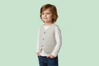 GILET LINO A RIGHE PER RAGAZZO -BCI