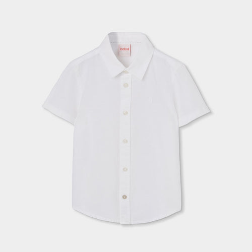 Camicia Lino Manica Corta per Ragazzo Boboli