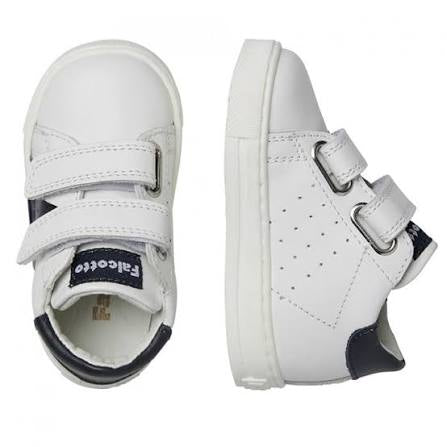 Scarpe Falcotto Salazar 3 Vl Calf White-blue - Neonato
