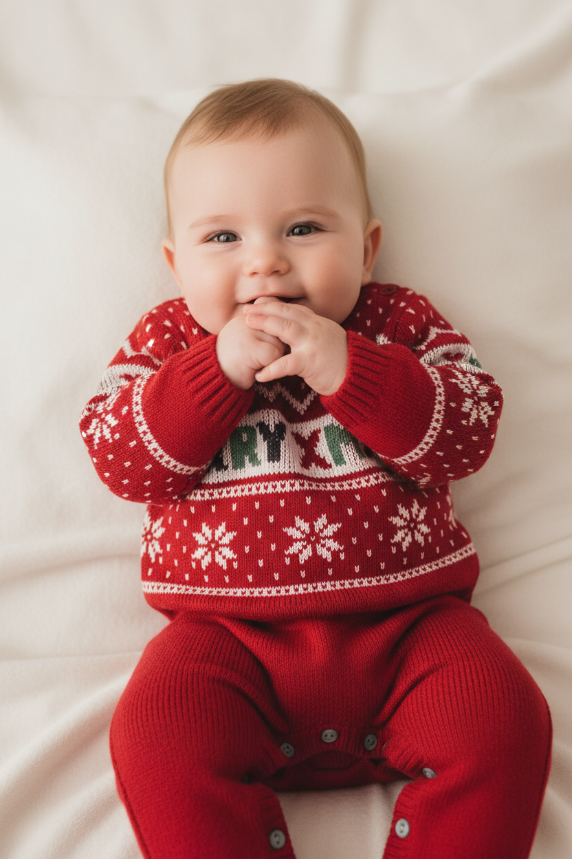 Tutina tricot per neonati NATALE-BCI