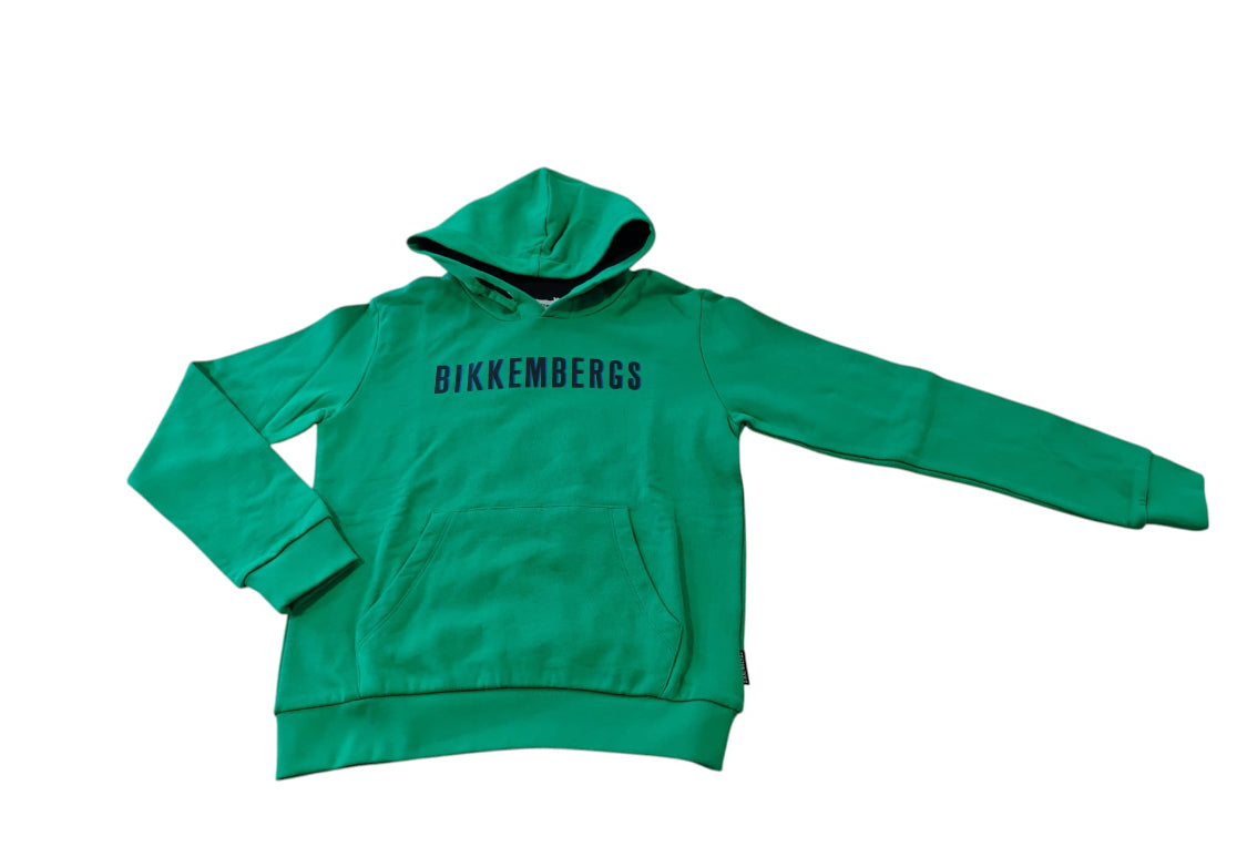 BIKKEMBERGS FELPA VERDE, COMFORT E MODA STREET