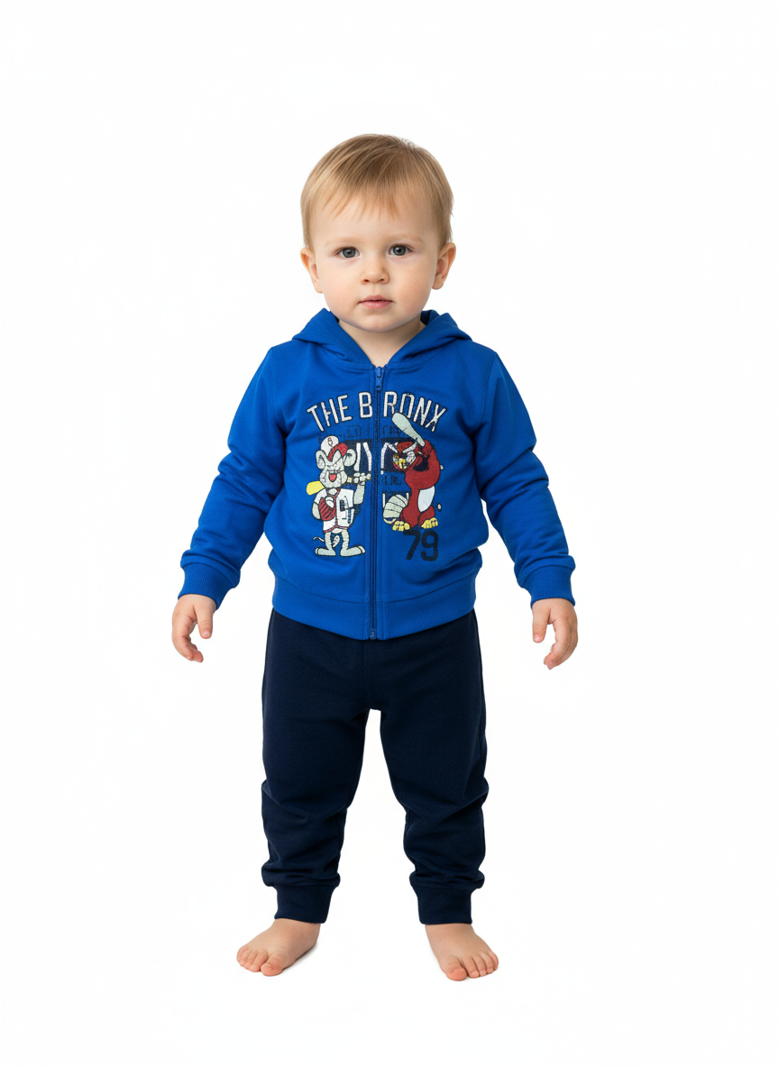 TUTA GARZATA BAMBINO CON CERNIERA