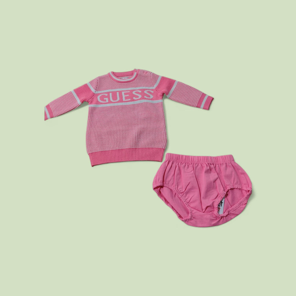 SET LS SWEATER DRESS+PANTIES