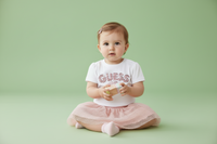 T-shirt Guess con Paillettes + Gonna a Rete - Neonata