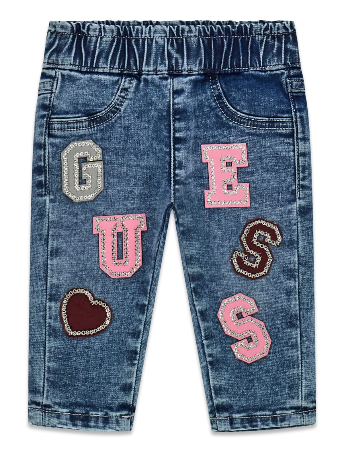 Pantaloni Blu Denim Guess Neonata