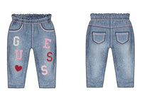 Pantaloni Blu Denim Guess Neonata