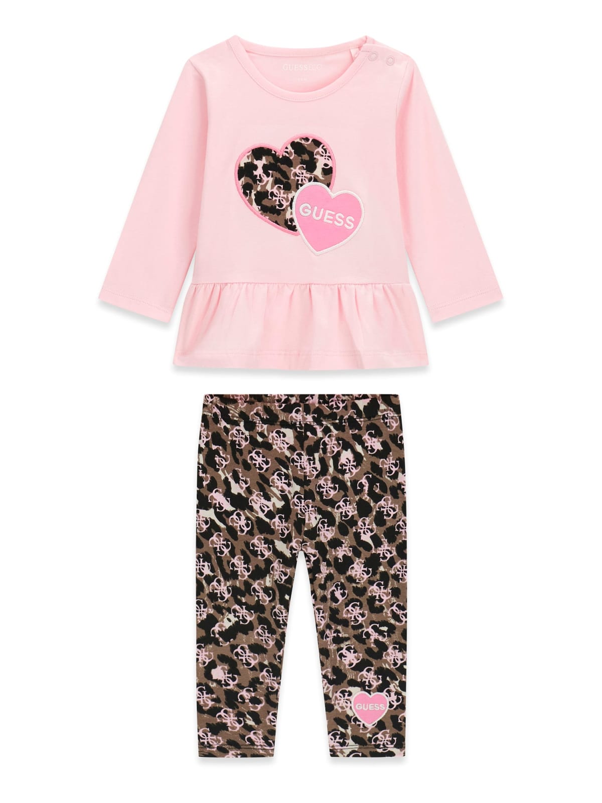 Completo Rosa Guess Neonata
